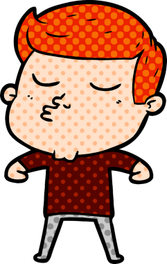 Bir insan tarafından çizilmiş karikatür mankeni adam.