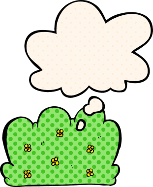 Çizgi roman tarzında bir insan tarafından çizilmiş düşünce baloncuklu çit