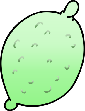 bir insan tarafından çizilmiş gölgelenmiş kireç rengi.