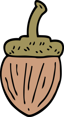 Bir insan tarafından çizilmiş karikatür palamudu.