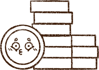 Bir insan tarafından çizilmiş bozuk para yığını Kömür Çizimi