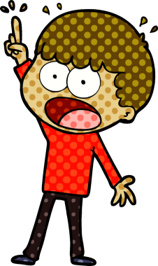 Bir insan tarafından çizilmiş bir karikatür.