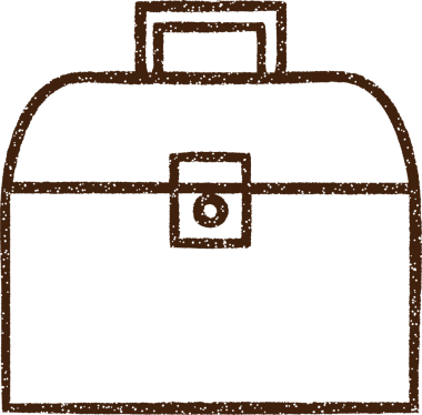 Bir insan tarafından çizilen Alet Kutusu Kömür Çizimi