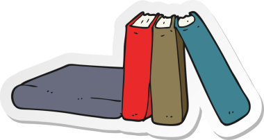 Bir insan tarafından çizilmiş çizgi roman çıkartması.