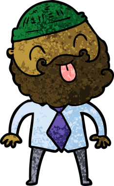 Bir insan tarafından çizilmiş şapkalı ve gömlekli bir adam.