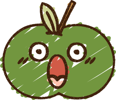 Bir insan tarafından çizilen Elma Tebeşiri