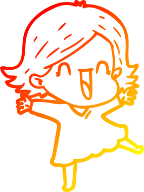 Bir insan tarafından çizilmiş gülen bir karikatür çizimi.