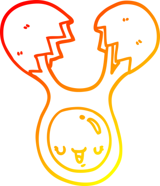 Bir insan tarafından çizilmiş bir karikatürün sıcak eğimli çizimi.