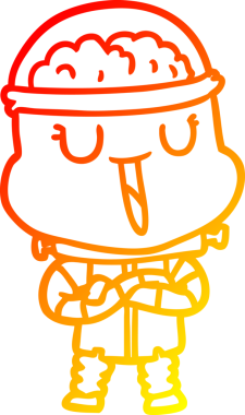 Bir insan tarafından çizilmiş mutlu bir çizgi robot çizimi