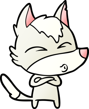 Bir insan tarafından çizilmiş bir kurt düdüğü.