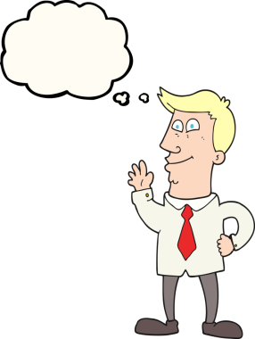 Bir insan tarafından çizilmiş serbest çizim balon karikatür sallayan adam