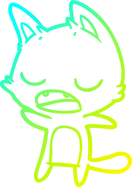 Bir insan tarafından çizilmiş soğuk gradyan çizgi film.