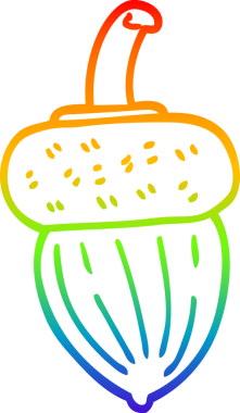 gökkuşağı gradyanı bir insan tarafından çizilmiş bir palamut çizimi