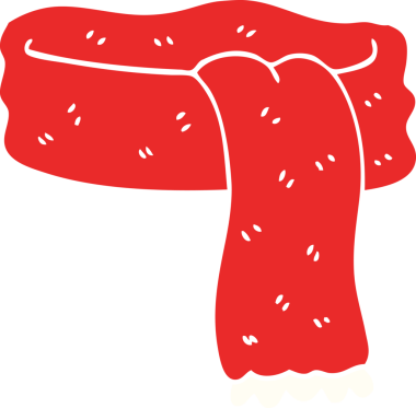 Bir insan tarafından çizilmiş karalama eşarbı.