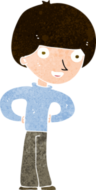 Bir insan tarafından çizilmiş el çizimi karikatür