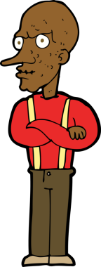 Bir insan tarafından çizilmiş yaşlı bir adam.