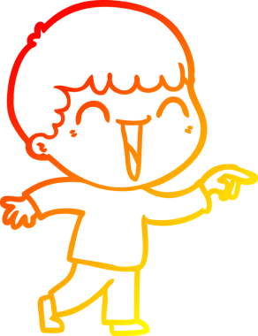 Bir insan tarafından çizilmiş mutlu bir adamın çizgi çizimi.