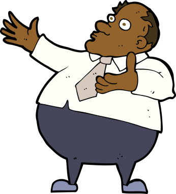 Bir insan tarafından çizilmiş, çileden çıkarılmış orta yaşlı bir adam.