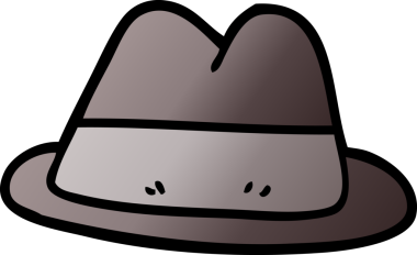 Bir insan tarafından çizilmiş karalama şapka.