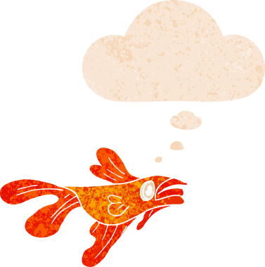 Düşünce baloncuklu çizgi film dövüşçüleri bir insan tarafından çizilmiş dertli retro stil.