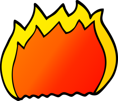 Bir insan tarafından çizilmiş karalama ateşi