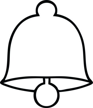 Bir insan tarafından çizilmiş pirinç çan karikatürü.