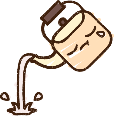 Bir insan tarafından çizilen Kettle Tebeşiri