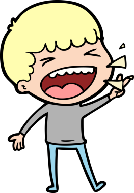 Bir insan tarafından çizilmiş gülen adam.