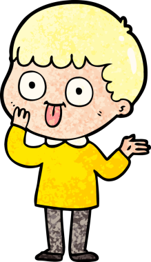 Bir insan tarafından çizilmiş çizgi film adamı.