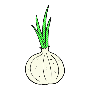 Bir insan tarafından çizilmiş serbest çizim soğan.