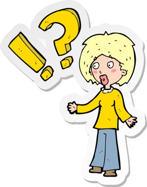 Bir insan tarafından çizilmiş bir karikatür çıkartması.