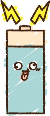 Bir insan tarafından çizilmiş pil tebeşiri.