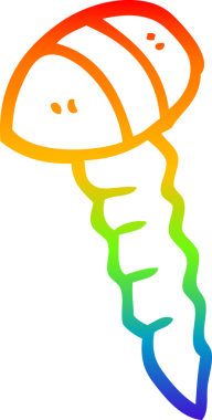 gökkuşağı gradyan çizimi bir insan tarafından çizilmiş bir karikatür vida