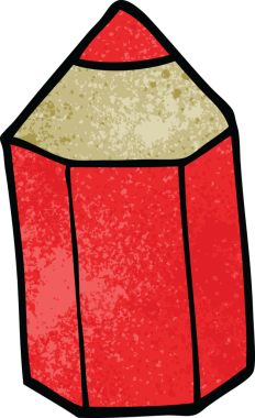 Bir insan tarafından çizilmiş karalama renkli kalem.