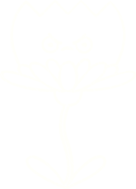 Bir insan tarafından çizilen çiçek tebeşiri