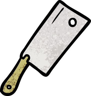 bir insan tarafından çizilmiş et satırı.