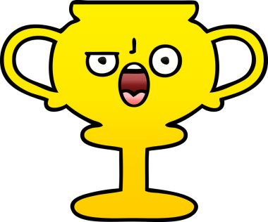 Bir insan tarafından çizilmiş bir kupanın gölgelenmiş karikatürü