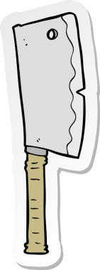 Bir insan tarafından çizilmiş bir et satırının çıkartması.