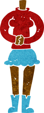 karikatür kadın vücudu (bir insan tarafından çizilen fotoğrafları ekle veya karıştır ve eşleştir)