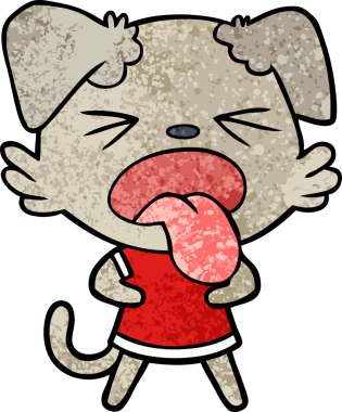 Bir insan tarafından çizilmiş iğrenç bir çizgi film.