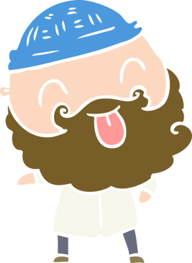 Bir insan tarafından çizilmiş sakallı bir adam.