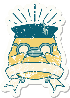 Bir insan tarafından çizilmiş eski bir dövme stili.