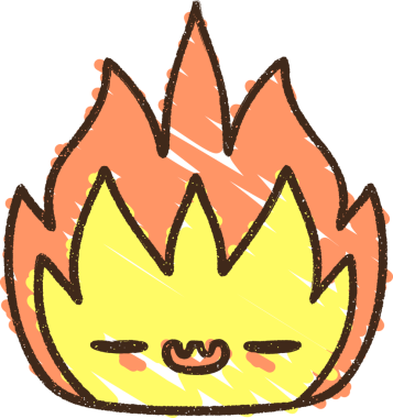 Bir insan tarafından çizilen Ateş Tebeşiri