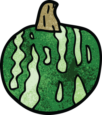 bir insan tarafından çizilmiş karpuz karpuzu.