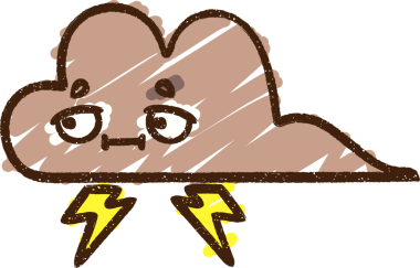 Bir insan tarafından çizilen Fırtına Bulutu Tebeşiri