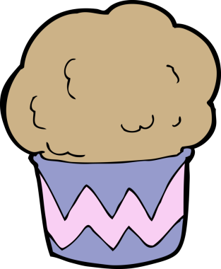 Bir insan tarafından çizilmiş bir kek.