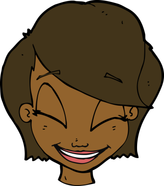 Bir insan tarafından çizilmiş güzel kadın yüzü.