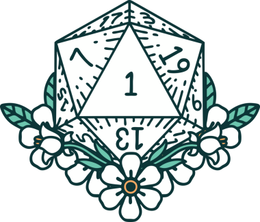 Retro Dövme Tarzı Doğal Zarlar Bir insan tarafından çizilmiş çiçek elementleri ile yuvarlanır