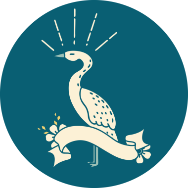 Bir insan tarafından çizilmiş bir dövme stili simgesi