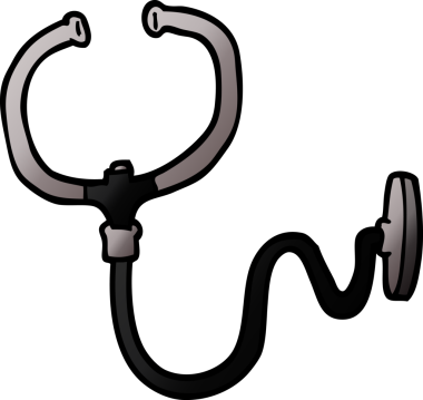 Bir insan tarafından çizilmiş karalama steteskobu.